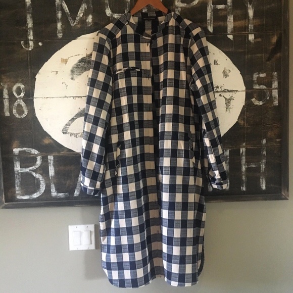 SOLD OUT! Buffalo Plaid Long Jacket Sweater Duster - Picture 4 of 8